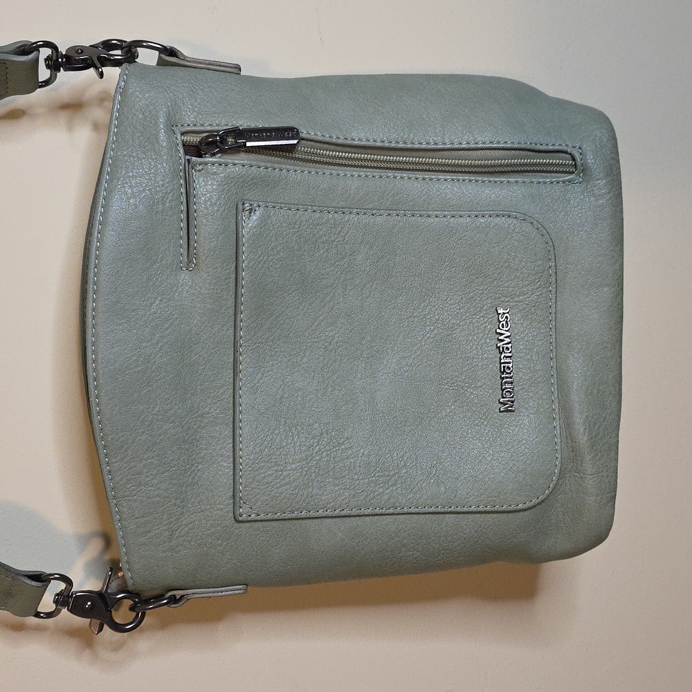 Montana West Sage Green Crossbody Concealed Carry Bag. So Cute and So Roomy!